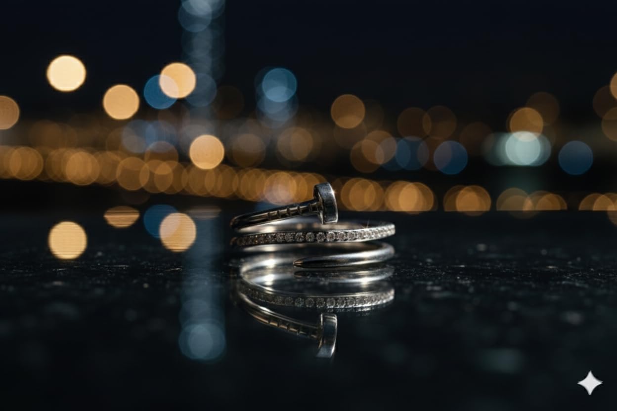 Handmade in Turkey 925 Sterling Silver Moissanite Nail Ring for Women, Unique Wrap Snake Style Band, Sterling Silver Jewelry Gift
