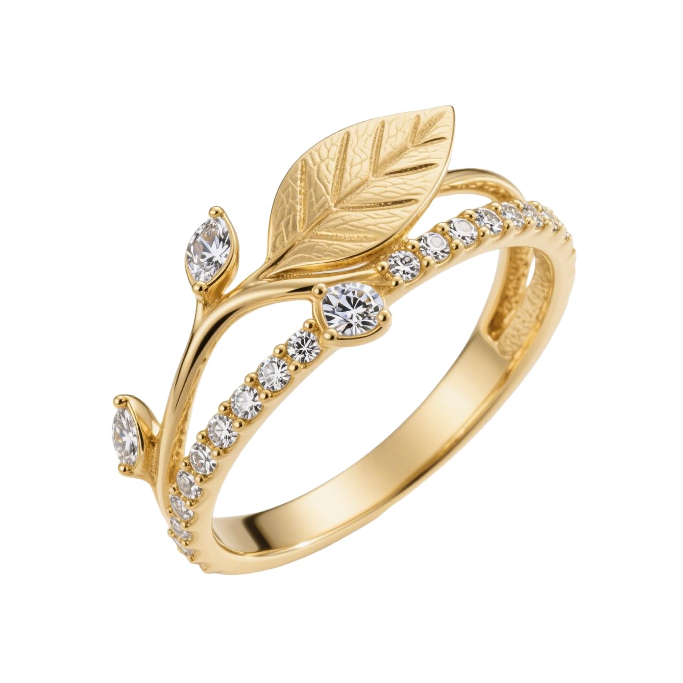 Personalized Leaf Vine Ring for Women 925 Sterling Silver Promise Rings Jewelry Gift for Birthday Christmas Anniversaries