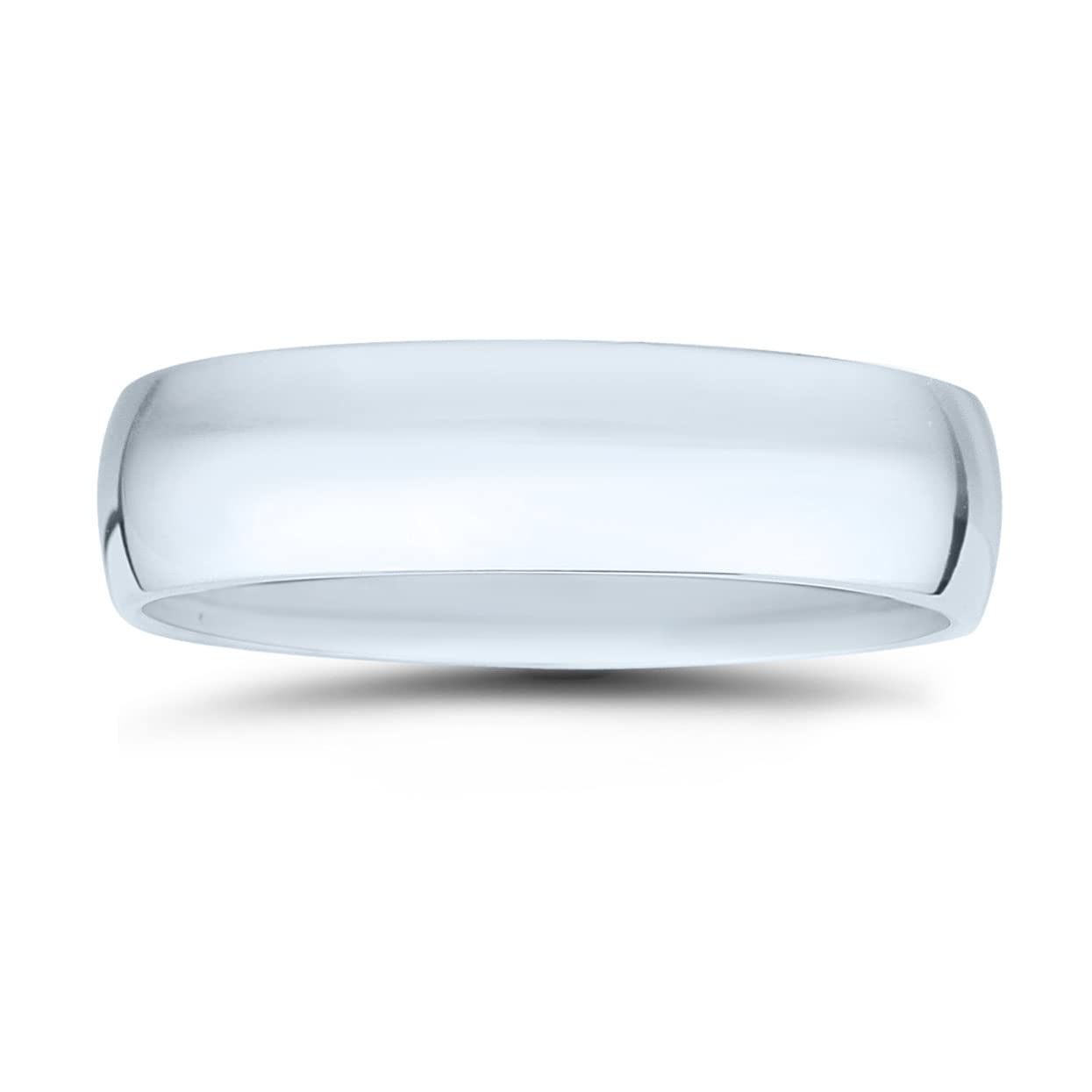 Platinum 2mm - 7mm Domed Comfort Fit Wedding Band