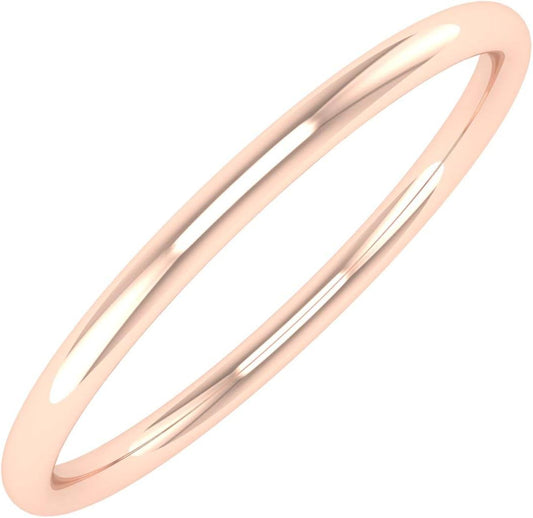 14K Gold 1.5mm Plain Wedding Band
