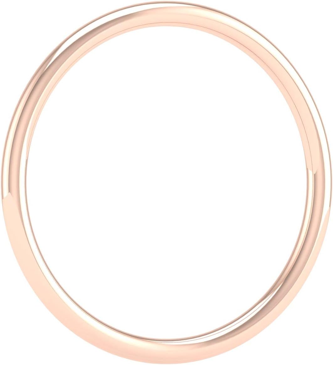 14K Gold 1.5mm Plain Wedding Band