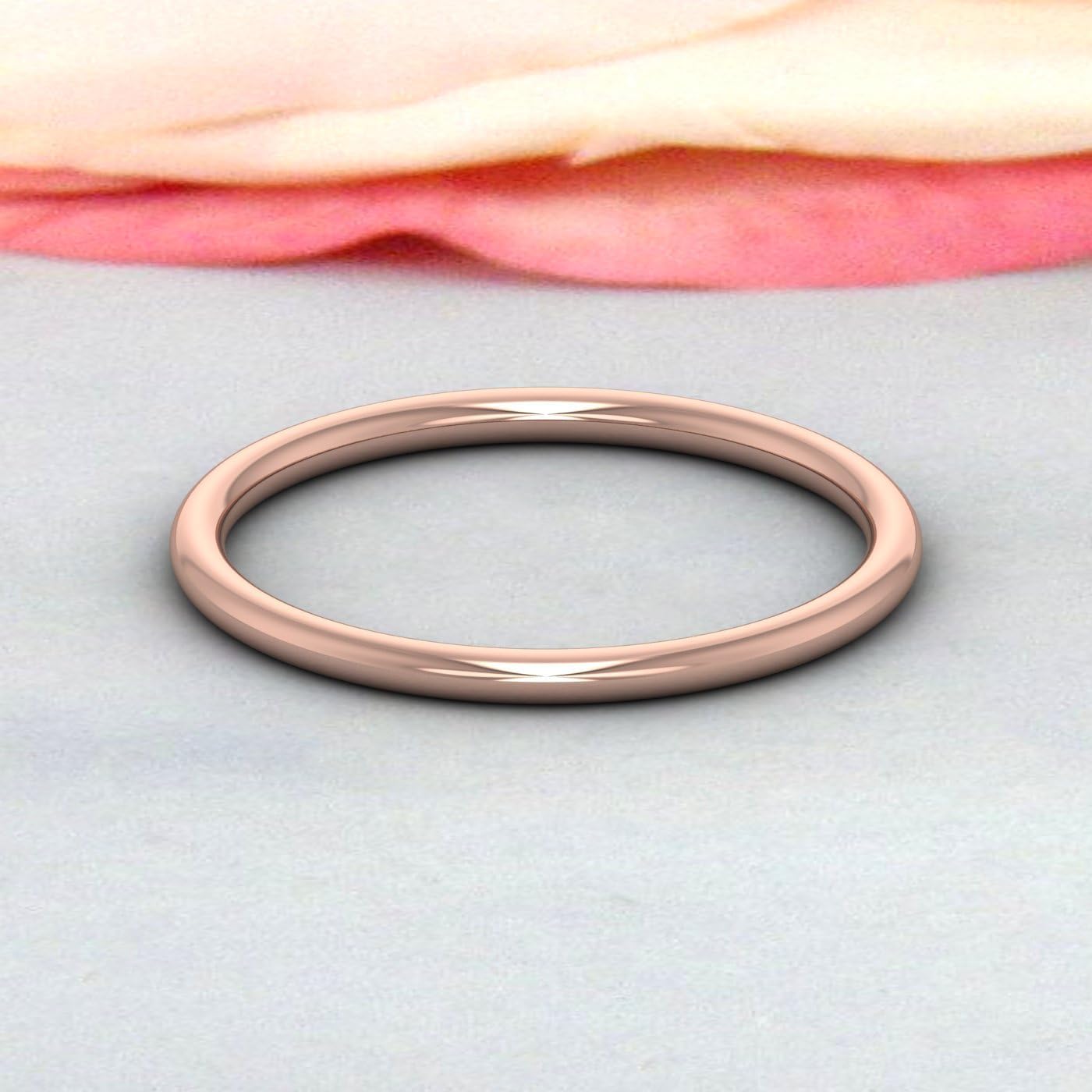 14K Gold 1.5mm Plain Wedding Band