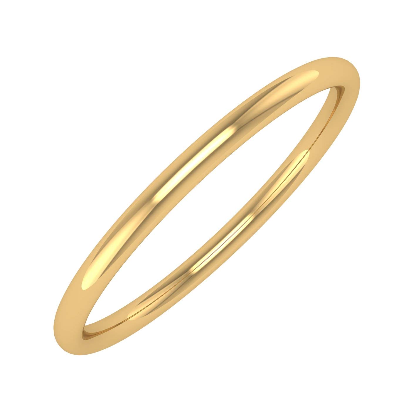 14K Gold 1.5mm Plain Wedding Band