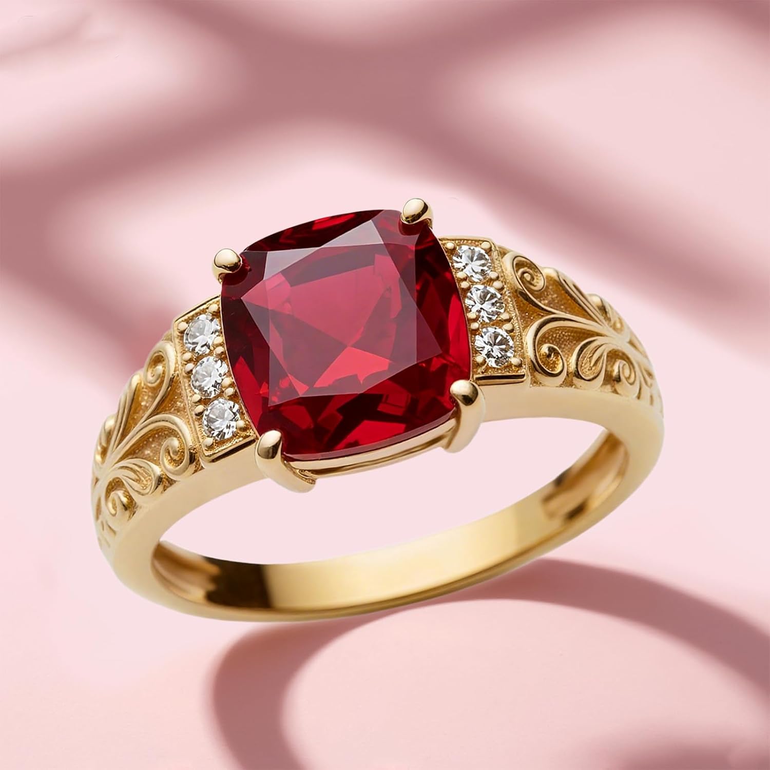Customizable Birthstone Rings for Women, 925 Sterling Silver Created Gemstone 5A Cubic Zirconia Cushion/Marquise Engagement Ring, 1ct Halo Promise Rings for Her Anniversary Wedding Jewerly