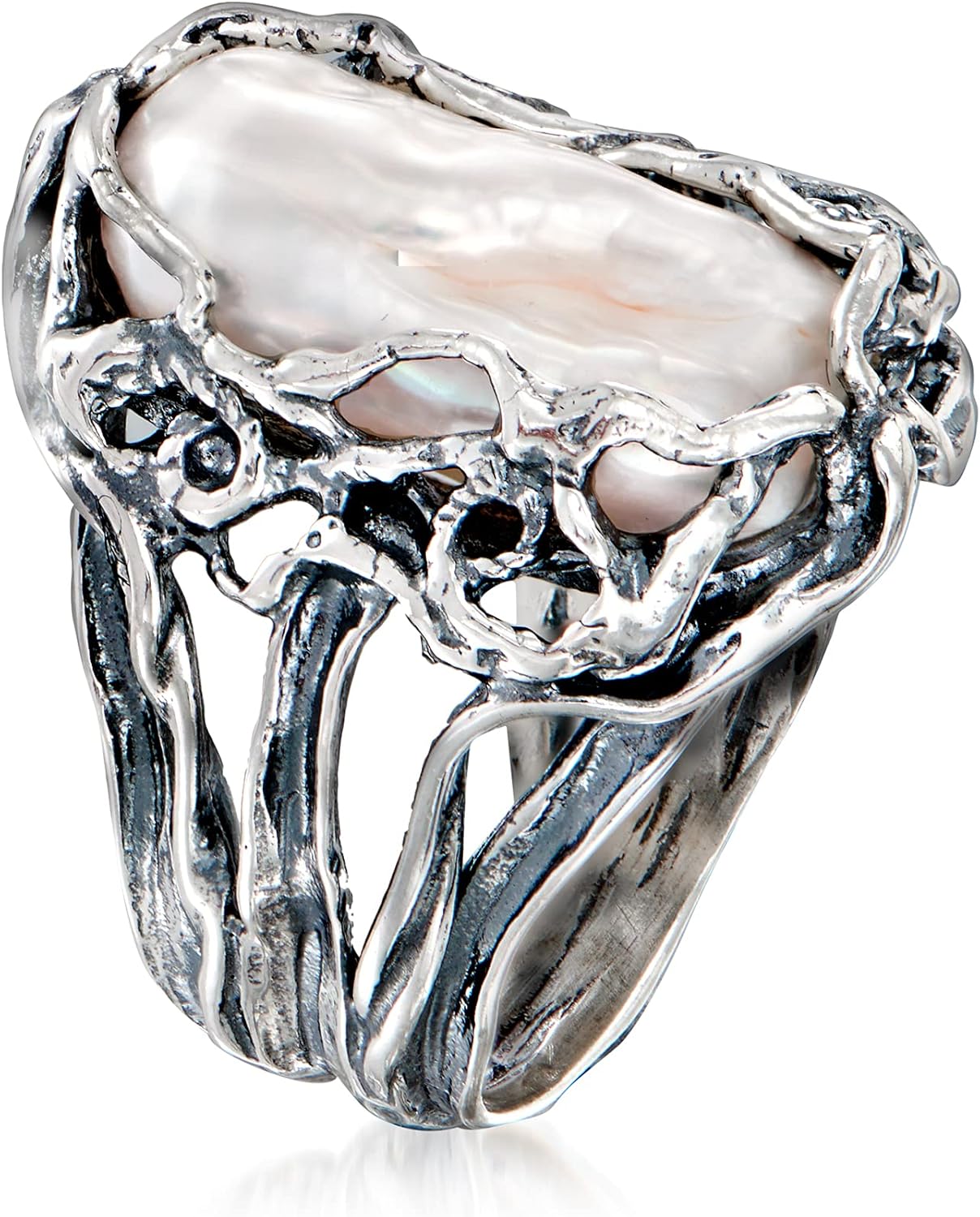 Ross-Simons 20-23mm Cultured Baroque Pearl Ring in Sterling Silver